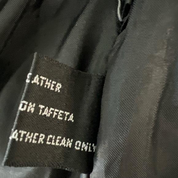 Vintage Winlit Leather Trench Coat Black Paisley Long Jacket Size M - Picture 8 of 8